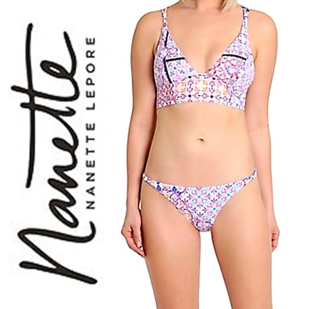 NWT PRINTED PATCHWORK BIKINI